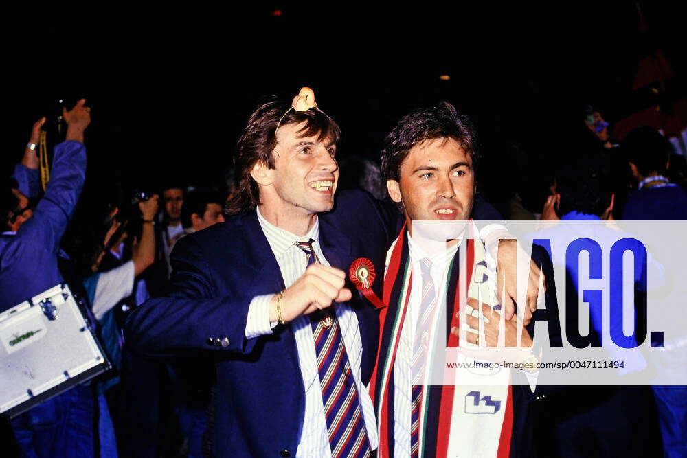 FILIPPO GALLI, CARLO ANCELOTTI, AC Milan, Serie A, Celebrating Serie A ...