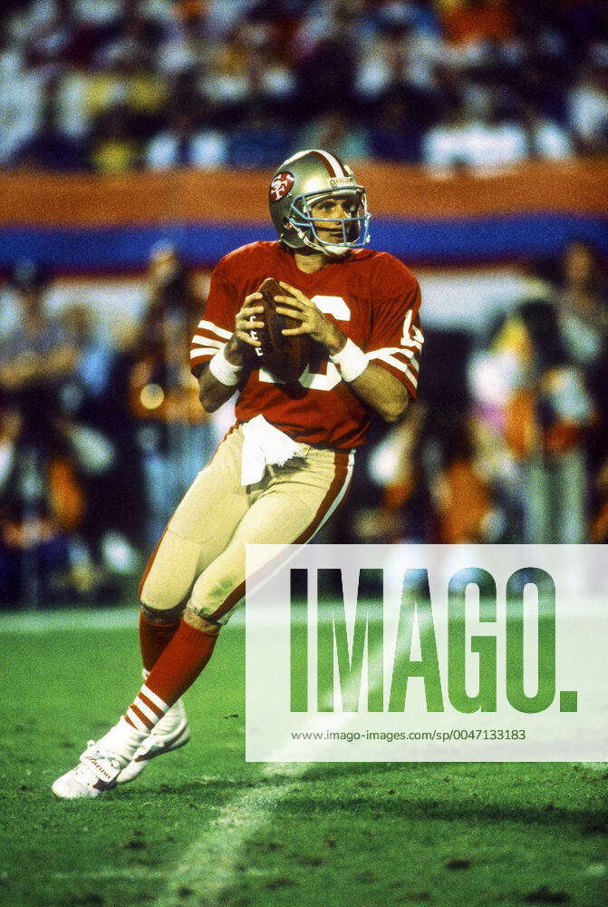 Joe Montana San Francisco 49ers quarterback at the 1989 Super Bowl