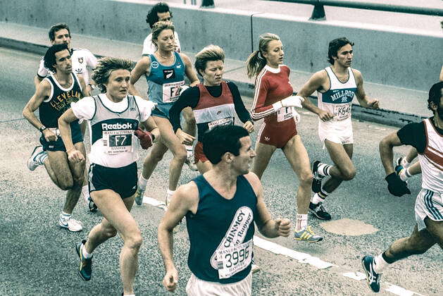 NYC Marathon 1981 Grete Waitz - F1, Ingrid Kristiansen and winner ...