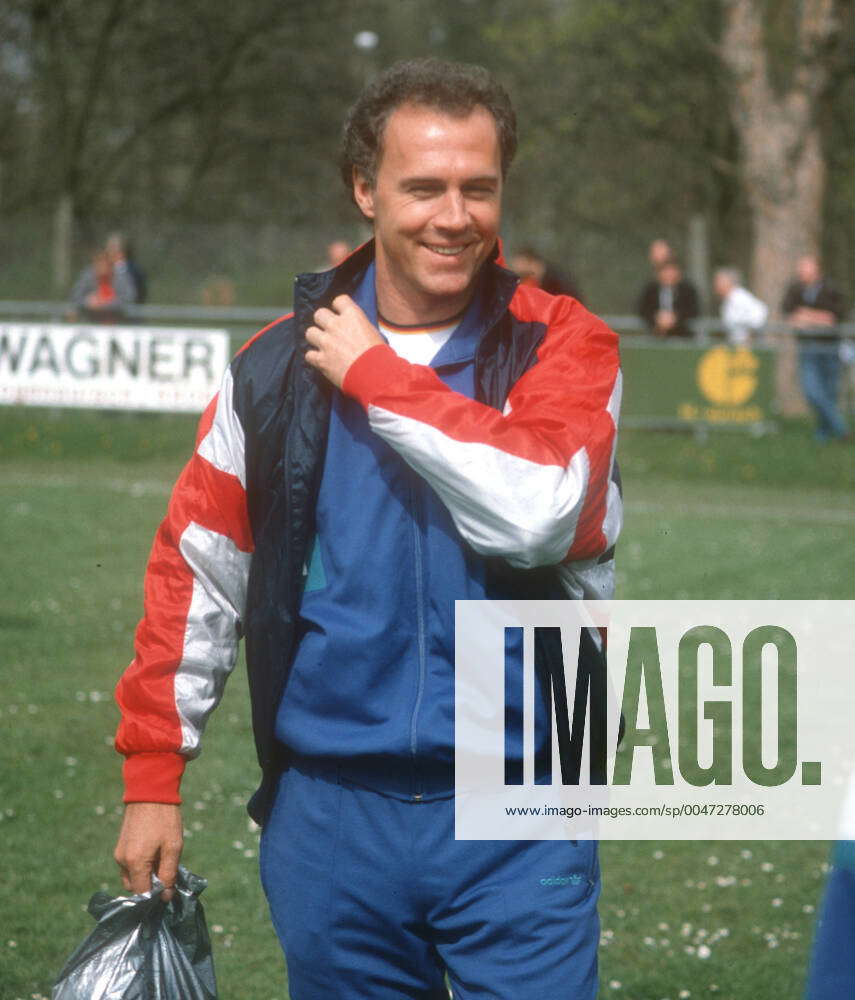 National Coach Franz Beckenbauer Germany laughs during training 01 05 ...