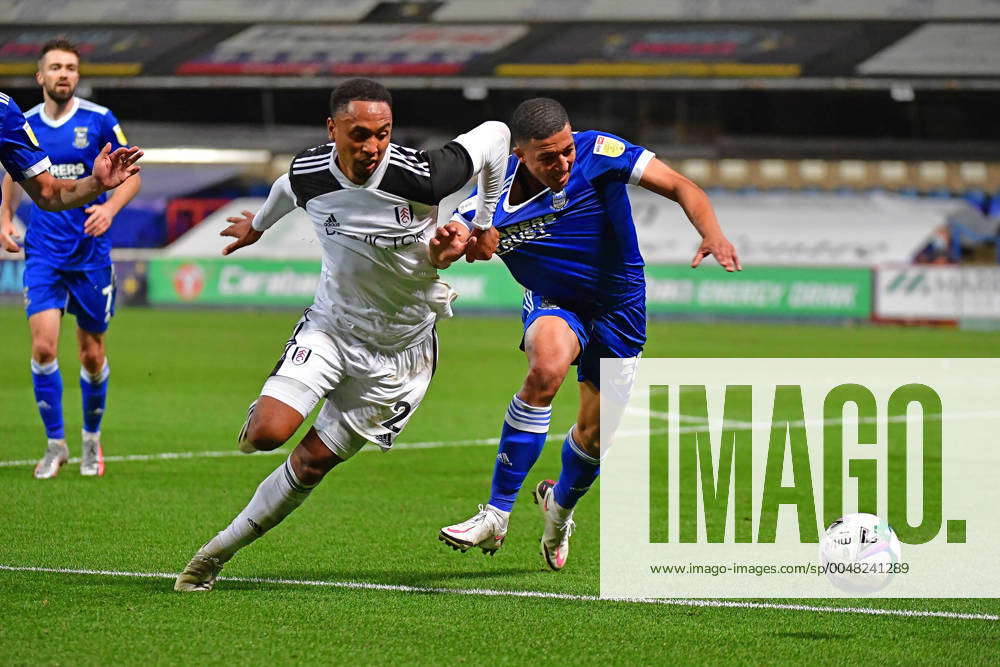 Ipswich Town v Fulham EFL Cup 16 09 2020. Antonee Robinson, Myles ...