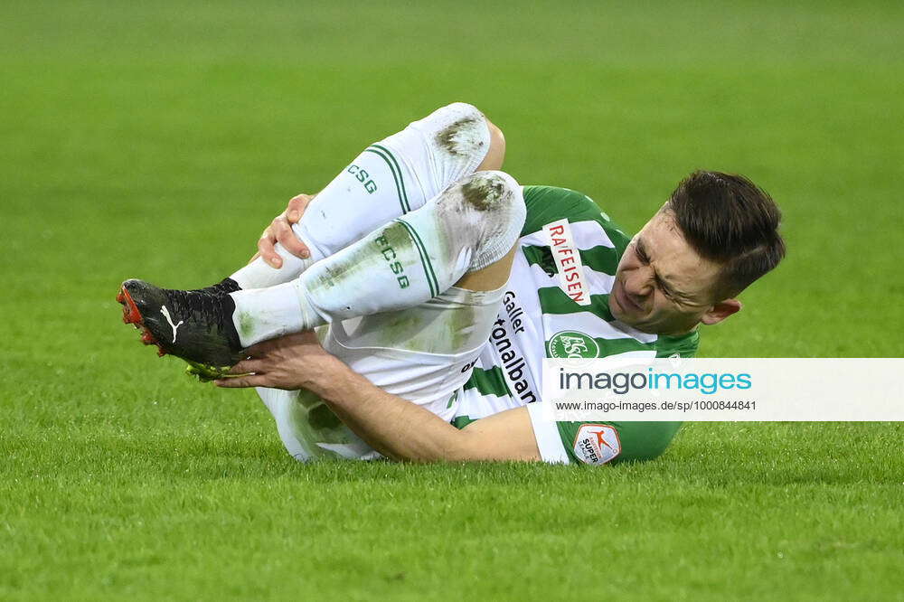 Basil Stillhart FCSG on the ground FC St Gallen FC Luzern