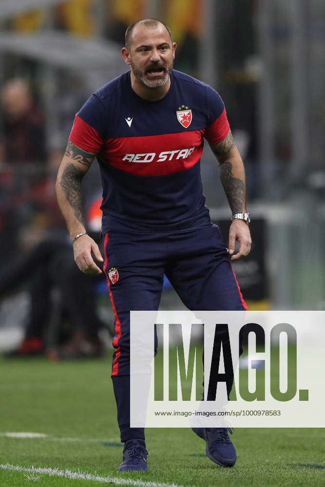 Dejan Stankovic Head coach of FK Crvena zvezda reacts following the final  whistle of the UEFA Europa League match at Giuseppe Meazza, Milan. Picture  date: 25th February 2021. Picture credit should read