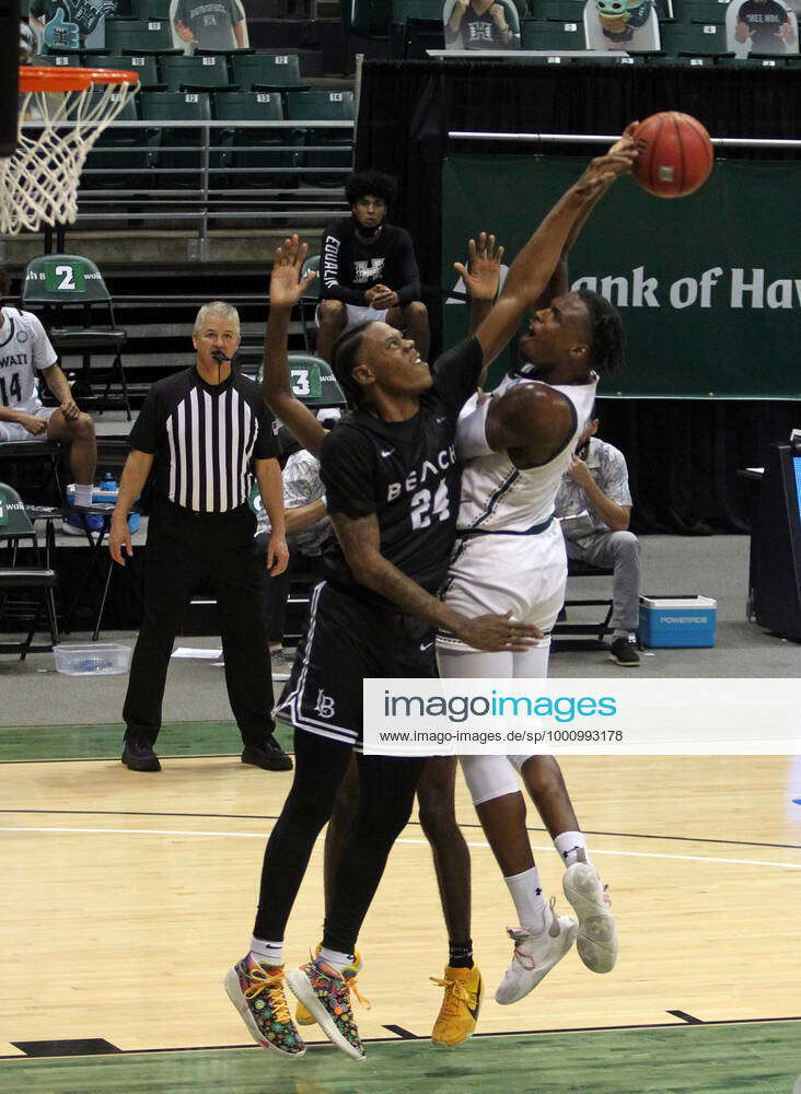 Long Beach State 49ers forward Joe Hampton (24) looks on during an