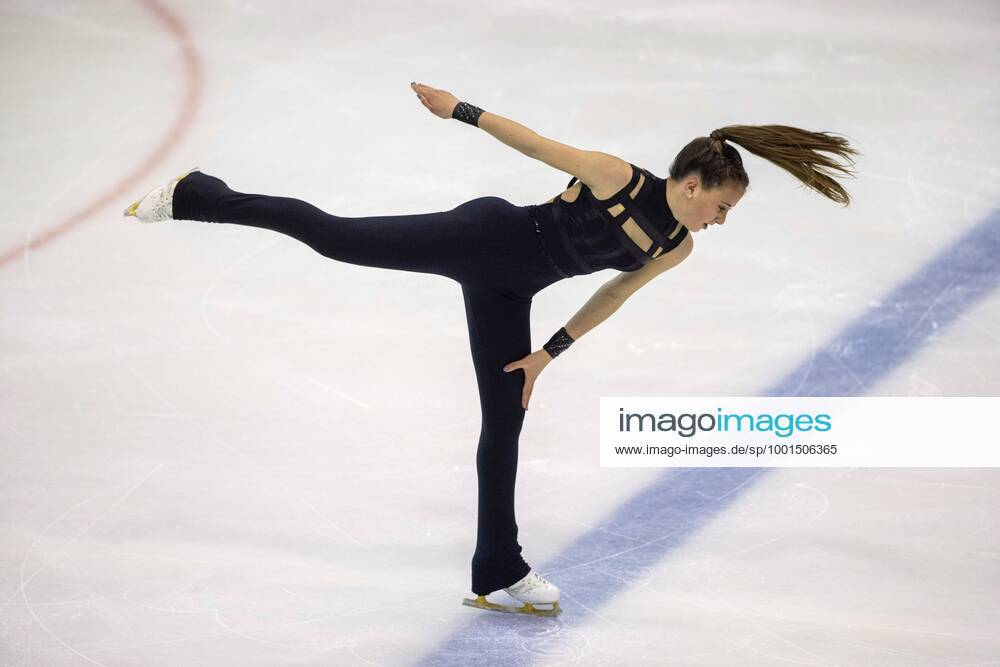 Spanish skater Ana Ramos Molina in action during women single event of