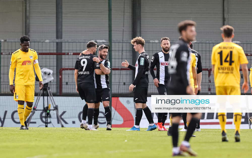 Verl, Germany, 17 04 2021 Sascha Korb SC Verl goal celebration,cheers ...