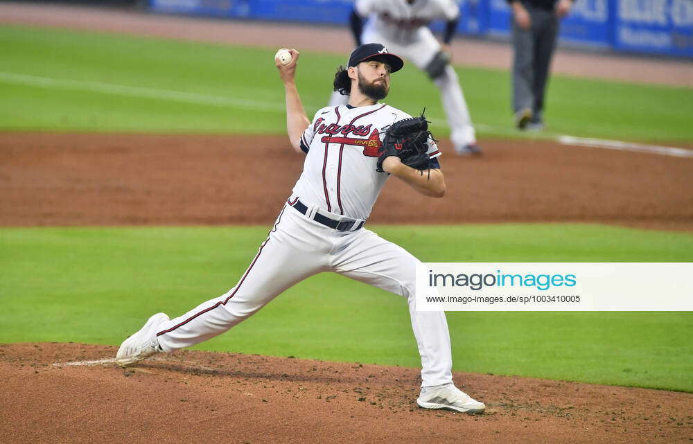 July 01, 2021: Atlanta Braves pitcher Ian Anderson delivers a pitch ...