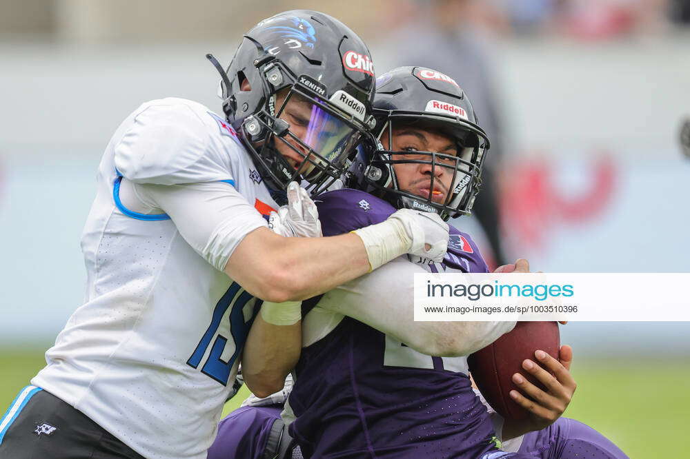 Frankfurt Galaxy Panthers Wroclaw, ELF duel between Daniel Piatkowski ...