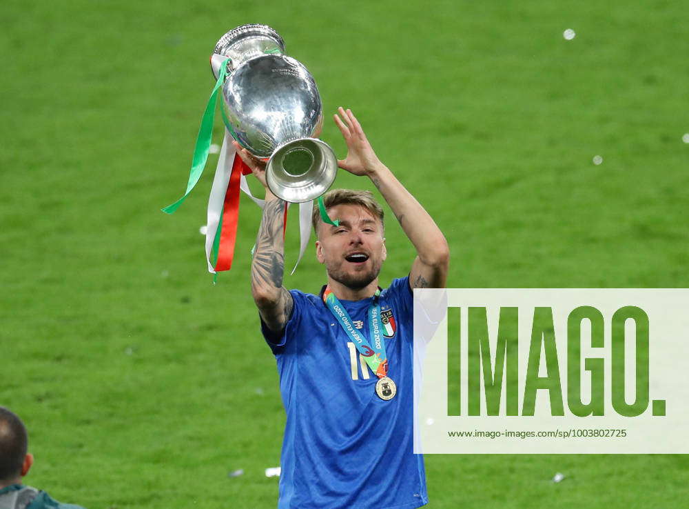 London England 11th July 2021. Ciro Immobile of Italywith the