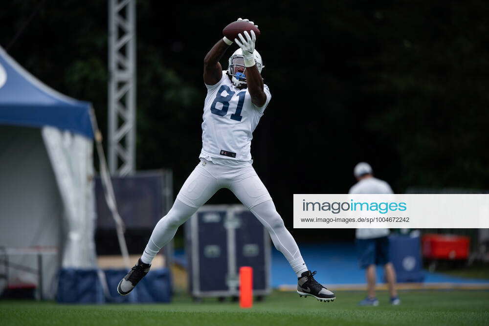 WESTFIELD, IN - JULY 31: Indianapolis Colts tight end Mo Alie-Cox