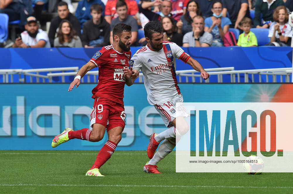 Leo Dubois (lyon) Vs Franck Honorat (brest) Football : Olympique 