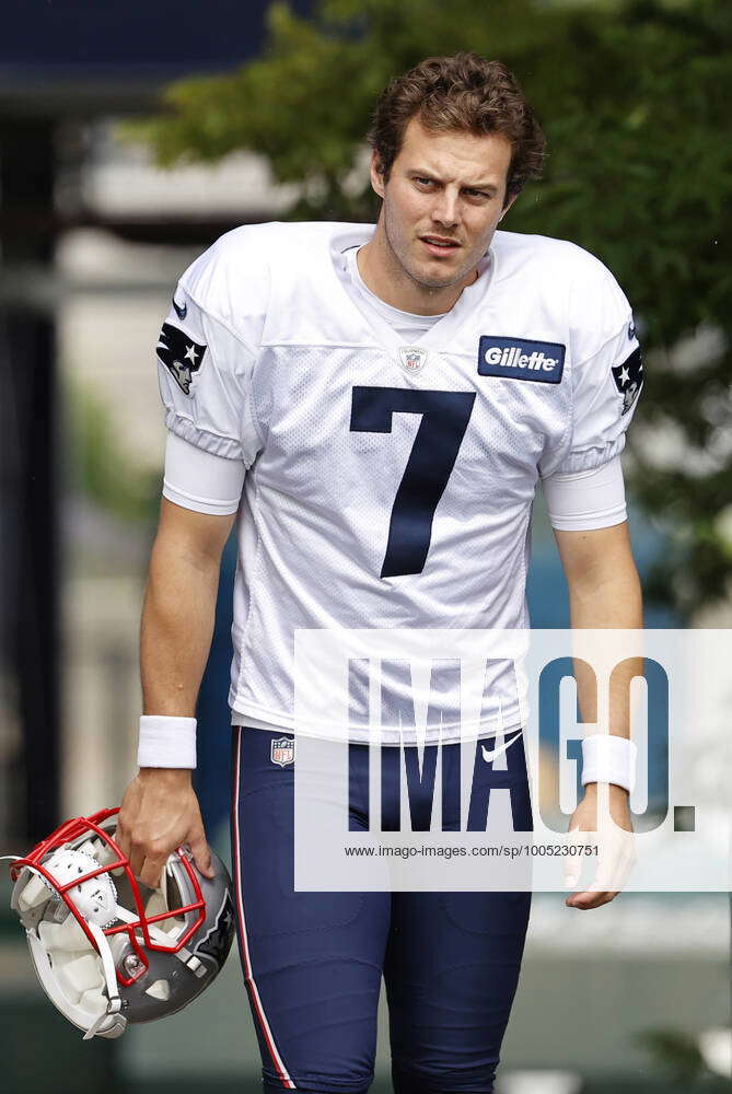 FOXBOROUGH, MA - AUGUST 08: New England Patriots punter Jake Bailey (7)  during New England Patriots