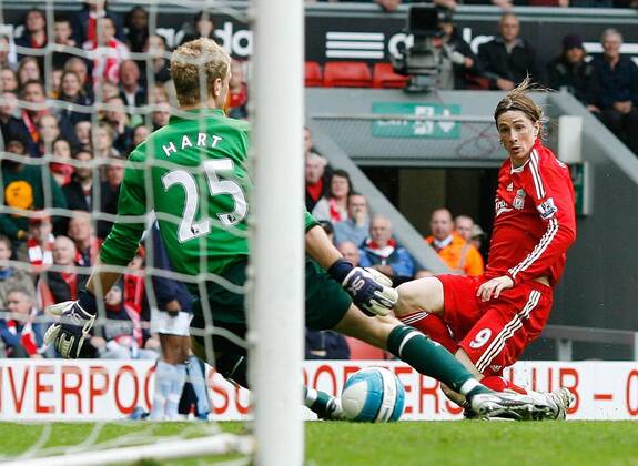 Mandatory Credit: Photo by Ian Hodgson ANL Shutterstock (3387150a) Football. Liverpool V Manchester City (1-0) Fernando Torres Scores Against Man City. Football. Liverpool V Manchester City (1-0) Fernando Torres Scores Against Man City. EDITORIAL USE ONLY No use with unauthorised audio, video, data, fixture lists (outside the EU), club league logos or live services. Online in-match use limited to 45 images (+15 in extra time). No use to emulate moving images. No use in betting, games or single club league player publications services. Football. Liverpool V Manchester City (1-0) Fernando Torres Scores Against Man City. EDITORIAL USE ONLY No use with unauthorised audio, video, data, fixture lists (outside the EU), club league logos or live services. Online in-match use limited to 45 images (+15 in extra time). No use to emulate moving images. No use in betting, games or  Copyright: xIanxHodgson ANL Shutterstockx 3387150a