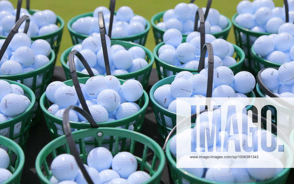ATLANTA, GA SEPTEMBER 03 Buckets of golf balls at the driving range