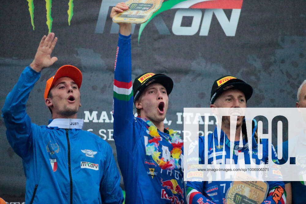 Team Italy, the winner ofthe 2021 Motocross World Championship, WM ...