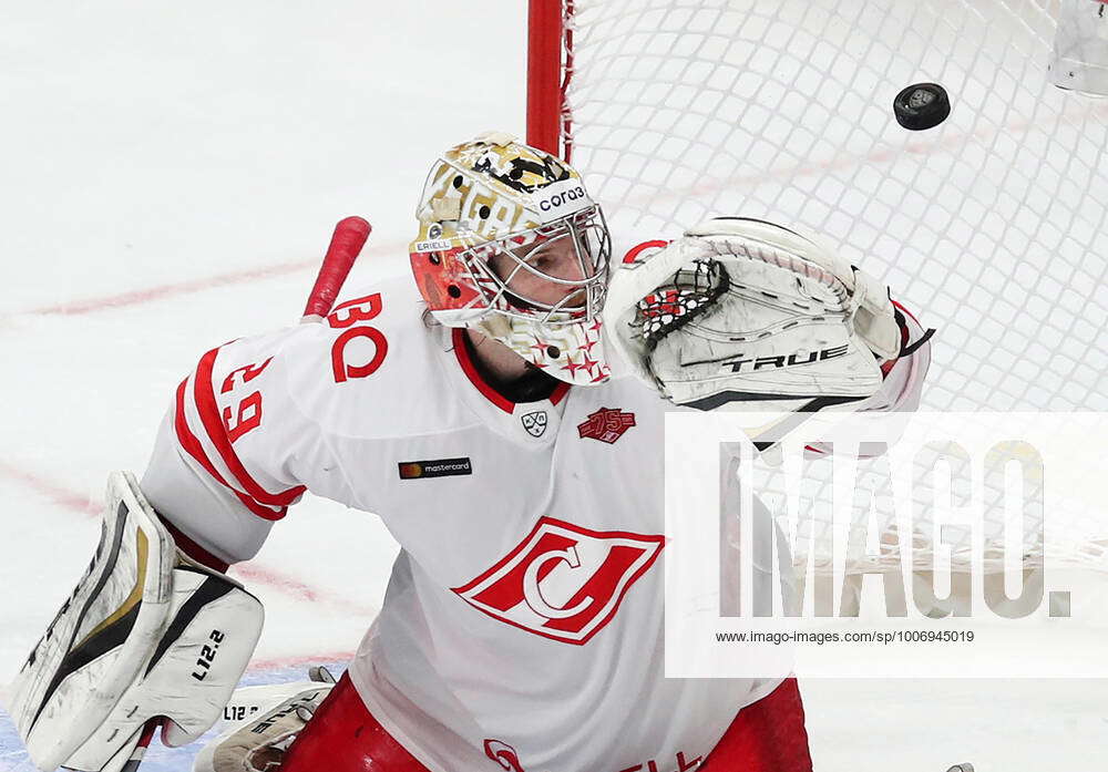 Moscow Russia September Hc Spartak Moscow S Goaltender