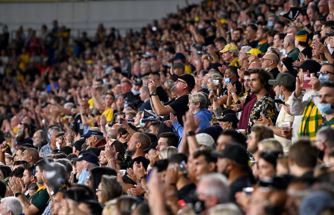 RUGBY SOUTH AFRICA NEW ZEALAND, Spectators look on during the Round 6 ...