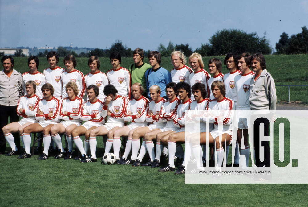 12.07.75 VfB Stuttgart Fototermin 1975 1976 Deutschland, Stuttgart, 12. ...