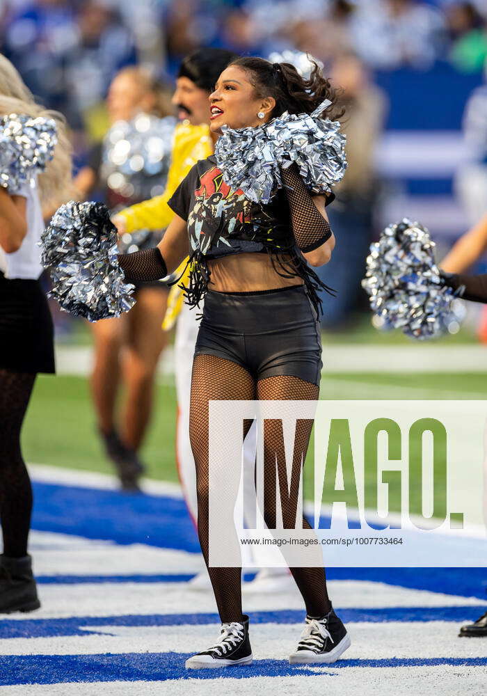 October 31, 2021: Indianapolis Colts cheerleader performs in