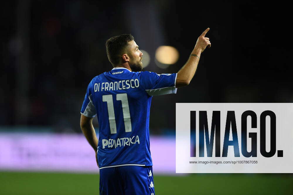 Federico Di Francesco Empoli Celebrates Teammates Editorial Stock