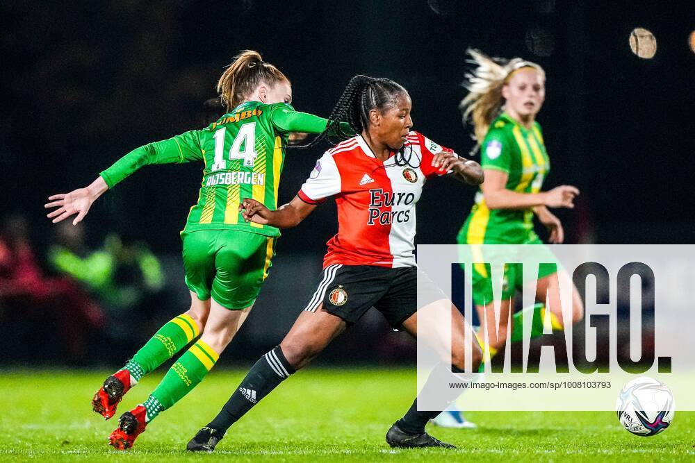 ROTTERDAM - (lr) Liz Rijsbergen of ADO Den Haag Women, Celainy Obispo