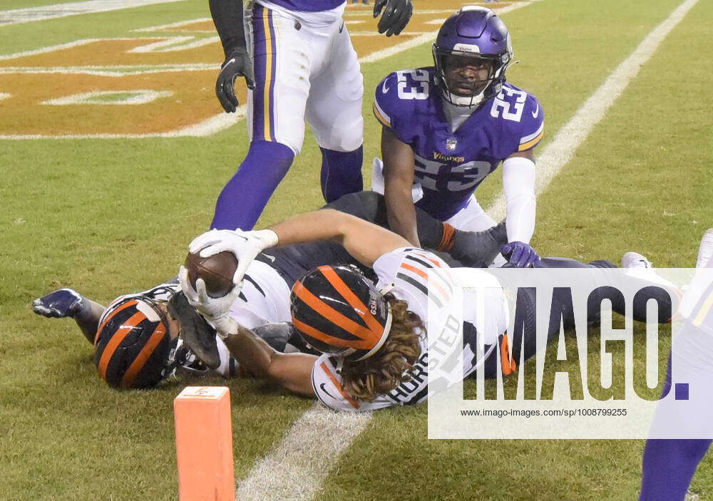 Chicago Bears tight end Jesper Horsted (87) scores a touchdown