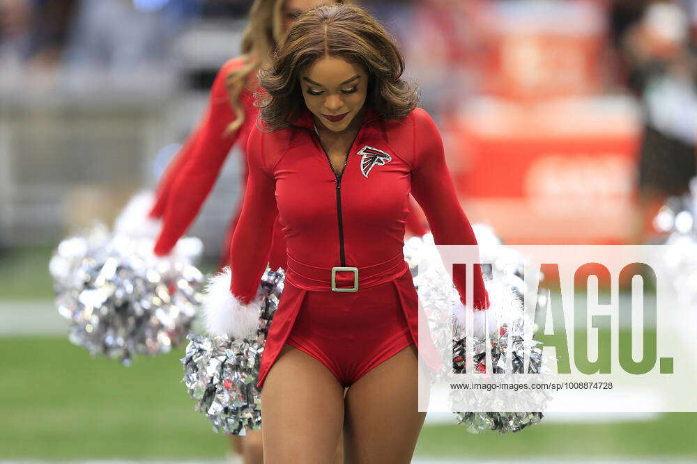 ATLANTA, GA - DECEMBER 26: An Atlanta Falcons cheerleader performs prior to  the week 16 NFL, America