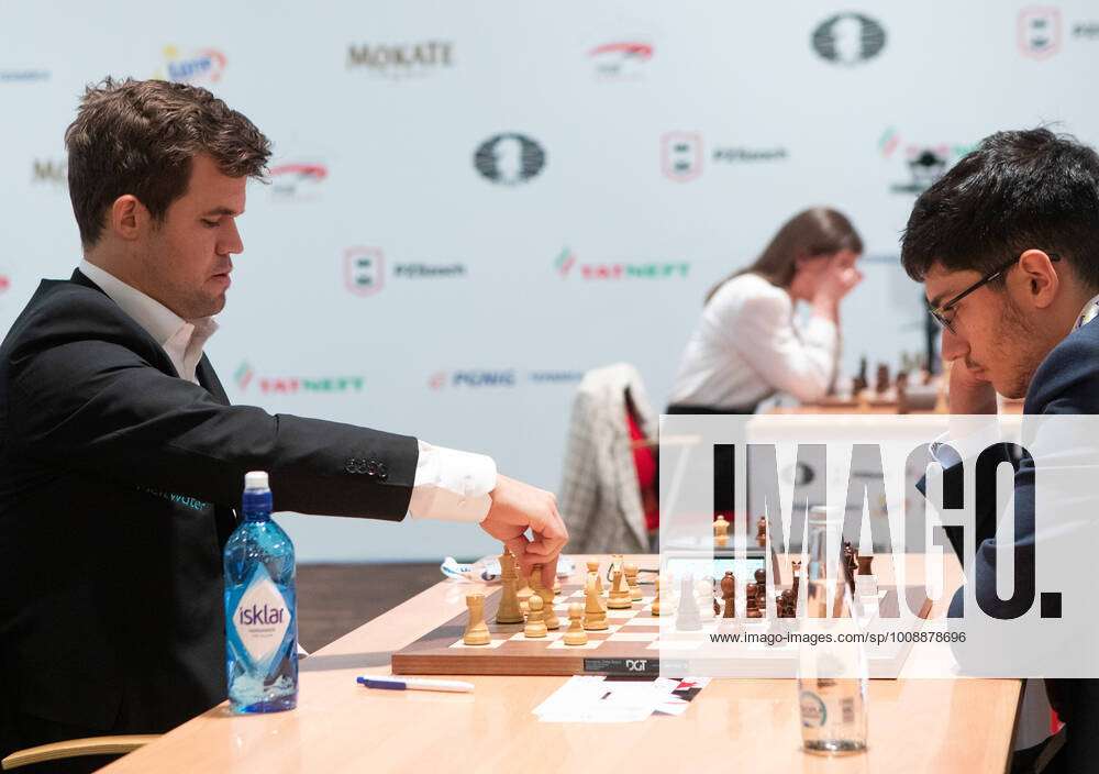 FIDE Chess World Rapid & Blitz 2021 Magnus Carlsen (NOR),Alireza Firouzja  (IRN) during the World