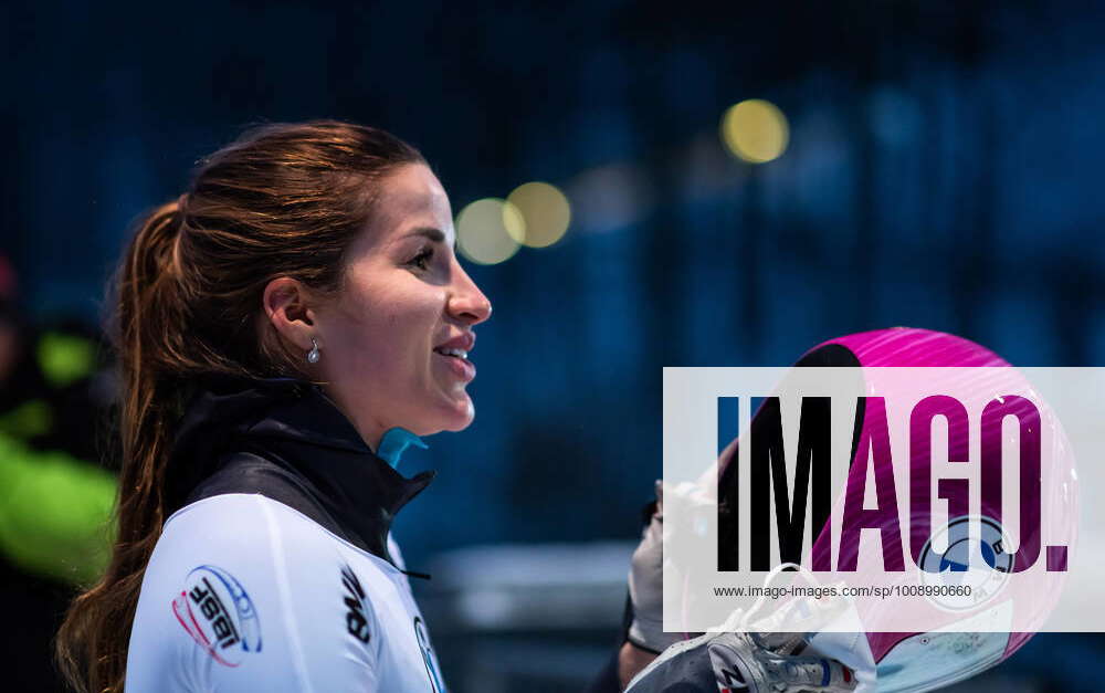 Yulia Kanakina (Russland) ist zufrieden, GER, IBSF Weltcup, Winterberg ...