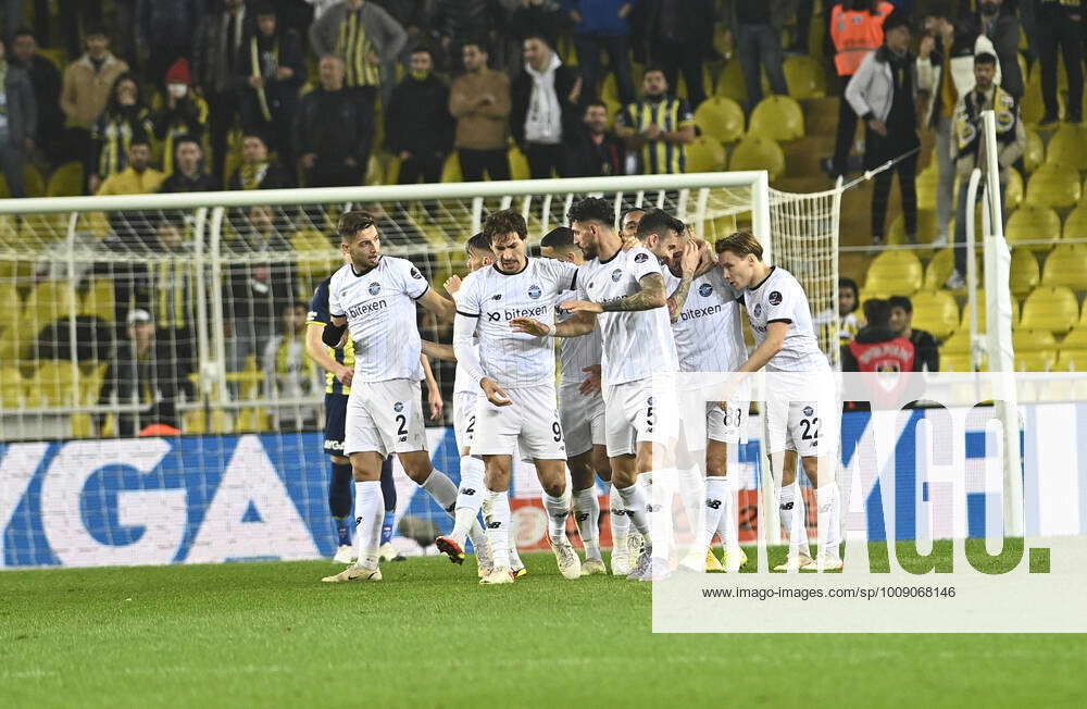 Adana Demirspor Players Celebrates For Gokhan Inler S Goal During The ...