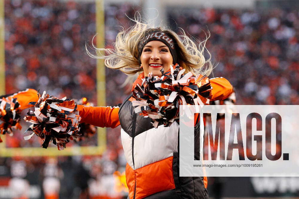 CINCINNATI, OH - JANUARY 15: A Cincinnati Bengals cheerleader