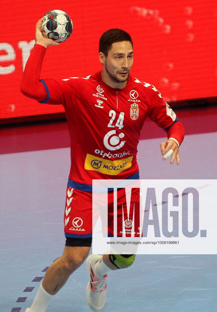 Lazar Kukic Serbia HANDBALL France vs Serbia EHF Championnats d