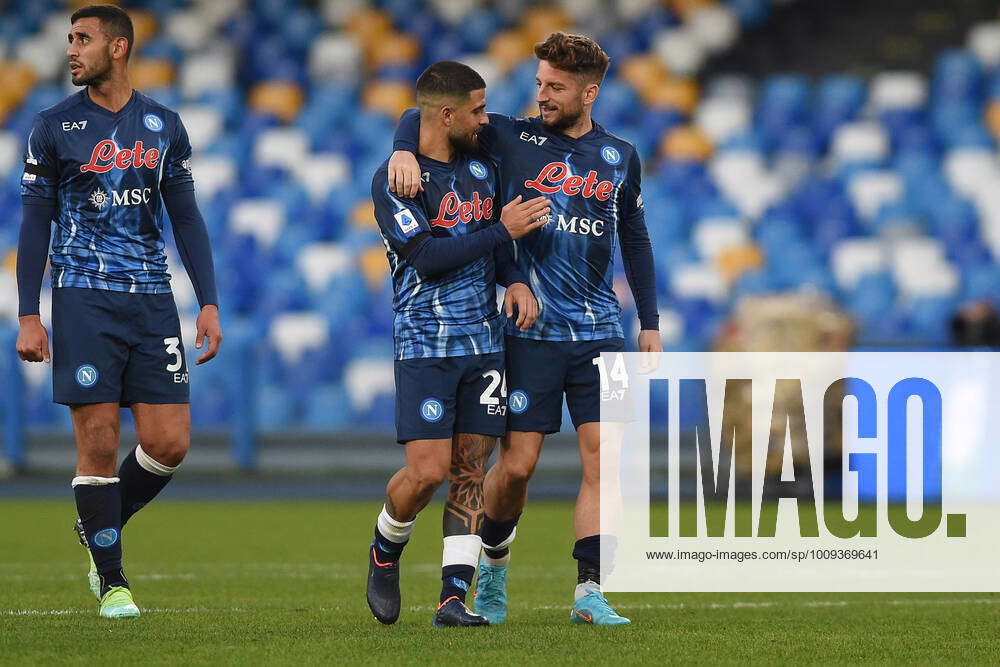 Lorenzo Insigne And Dries Mertens Of Ssc Napoli During The Serie A Match Between Ssc Napoli And Us 2495