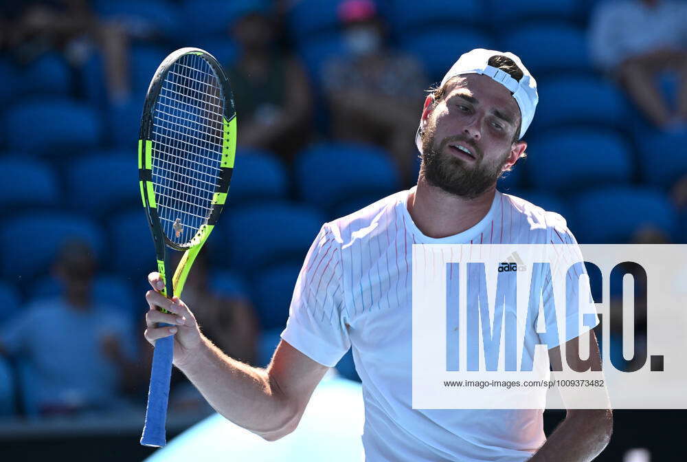 TENNIS AUSTRALIAN OPEN, Maxime Cressy of the USA reacts during his 4th