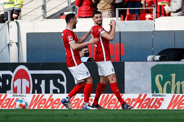 Goal Celebration For Vincenzo Grifo SC Freiburg, 32 After His Goal To ...