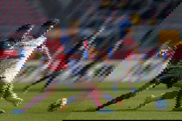 Soccer, 2 Bundesliga, 20220320, 1 FC Nürnberg SG Dynamo Dresden In the  picture Julius KADE SG