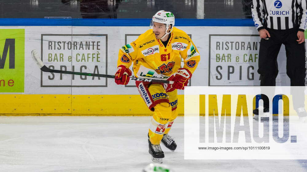 Zurich, Switzerland 27 March 2022 Michael Hügli, forward EHC Biel ice