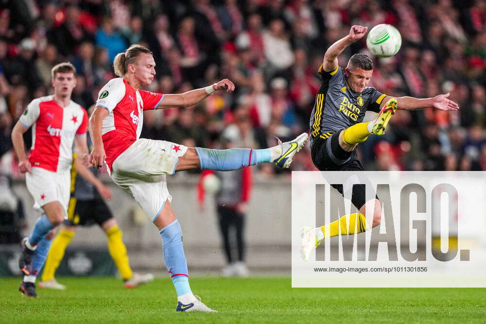 UEFA Europa Conference League: SK Slavia Prague v Feyenoord Prague - Maksym  Taloverov of Slavia