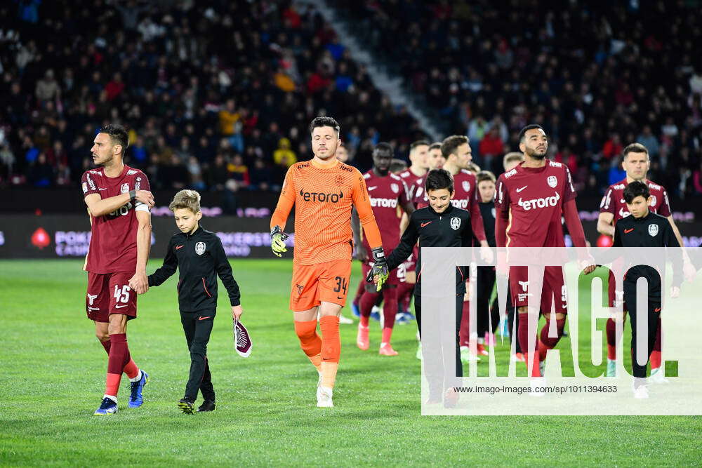 CFR Cluj V FCSB - Romania Liga 1 Players Of CFR Cluj Entering On The ...