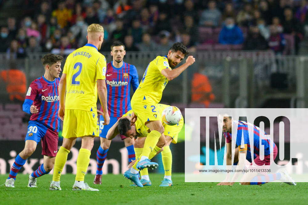 April 18, 2022, Barcelona, Spain: Jens Jonsson of Cadiz CF during the ...