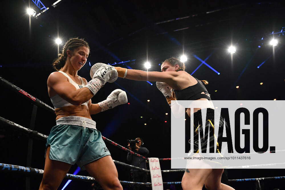 BOXING ZERAFA HARDMAN, Kim-Alina Ross (left) and Zoe Putorak during the ...