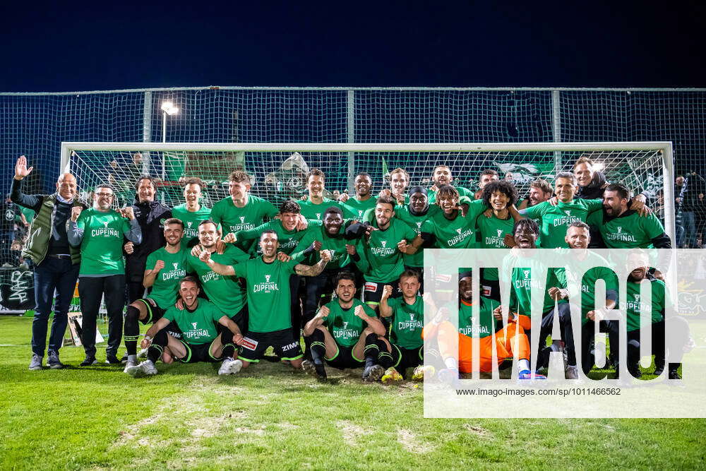 21 04 2022, Yverdon, Stade Municipal, Swiss Cup Yverdon Sport FC FC St Gallen 1879 CÃ lÃ bration