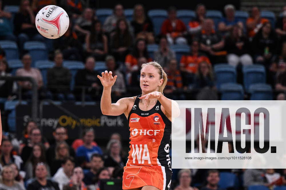 SUPER NETBALL GIANTS FEVER, Maddie Hay of the Giants during the Super ...