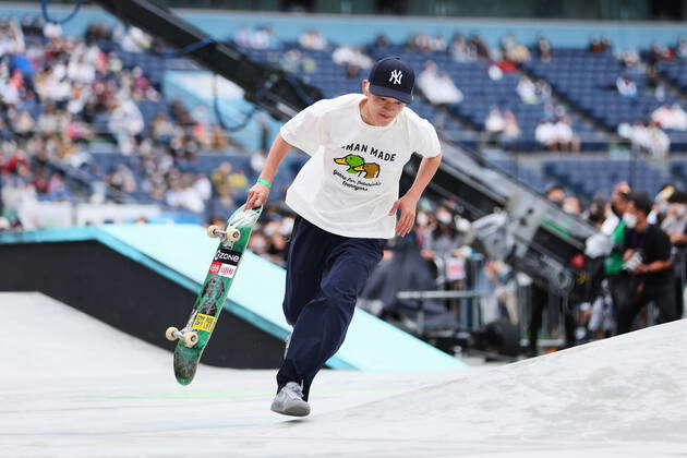 Sora Shirai (JPN), APRIL 24, 2022 - Skateboarding : X Games Chiba 2022 Men  s Skateboard Street