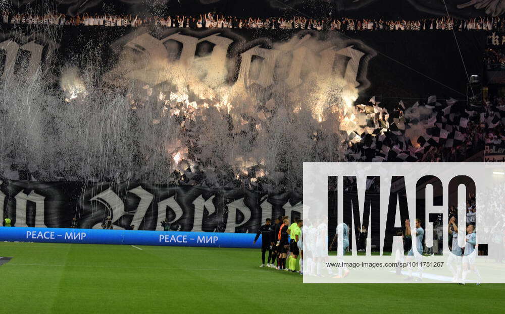Choreography of Eintracht from before the team lineup photographed on 05 5 2022 in Frankfurt at