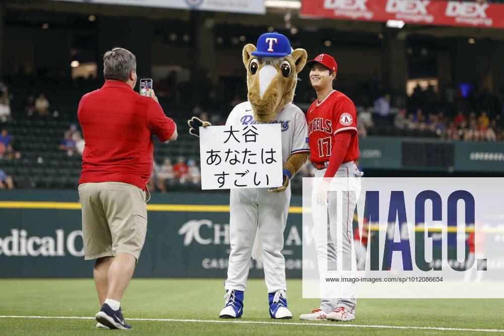 Los Angeles Angels two-way player Shohei Ohtani poses for a photo