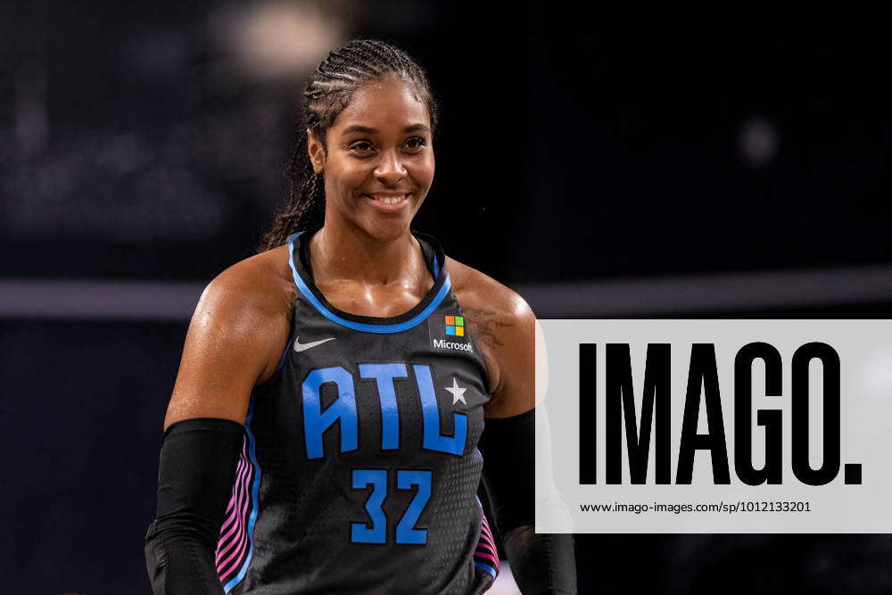 Cheyenne Parker of the Atlanta Dream goes to the basket during the