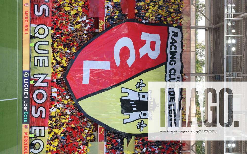 Tifo Lens during the match between RC Lens and AS Monaco FOOTBALL