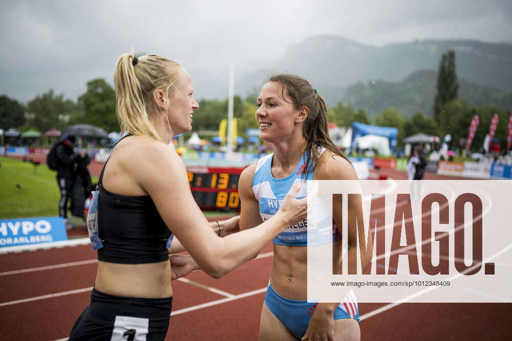 Dutch Anouk Vetter and Dutch athlete Emma Oosterwegel pictured after