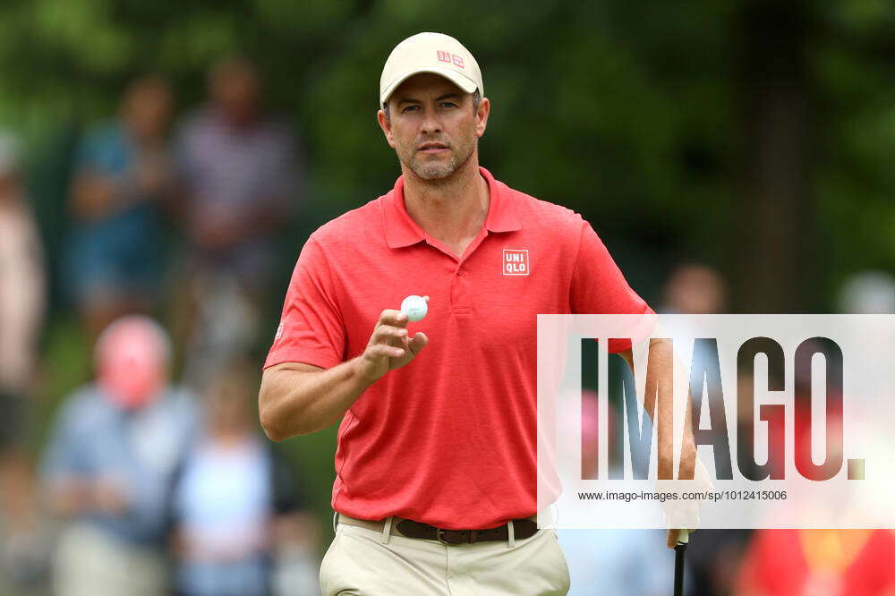 The Memorial Tournament Adam Scott of Australia on the 7th green during